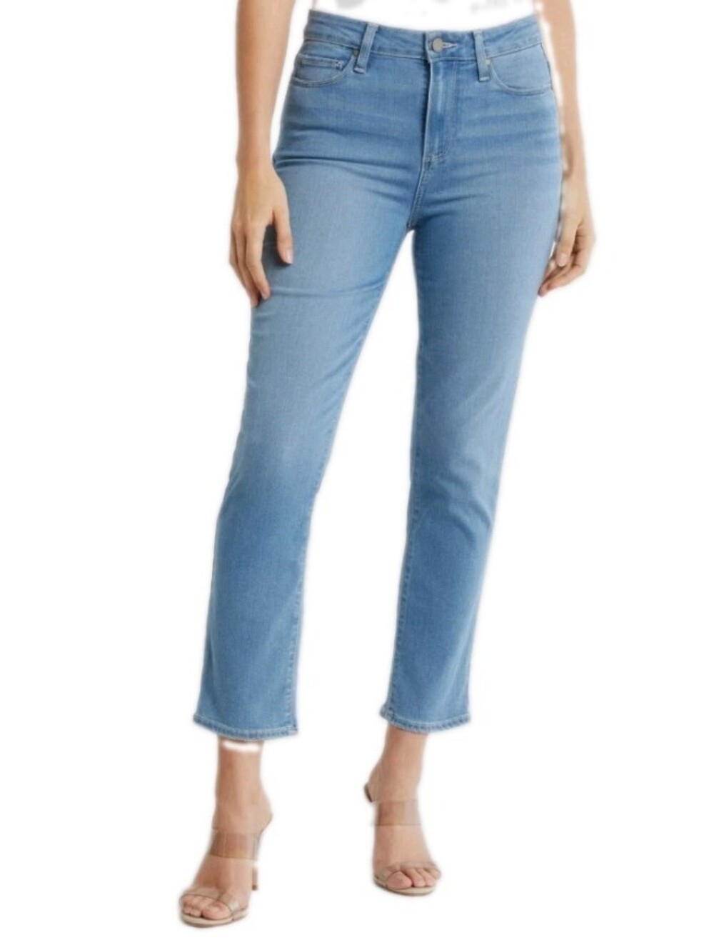 PAIGE Size 24 Hoxton Denim Crop Slim Jeans MSRP $229